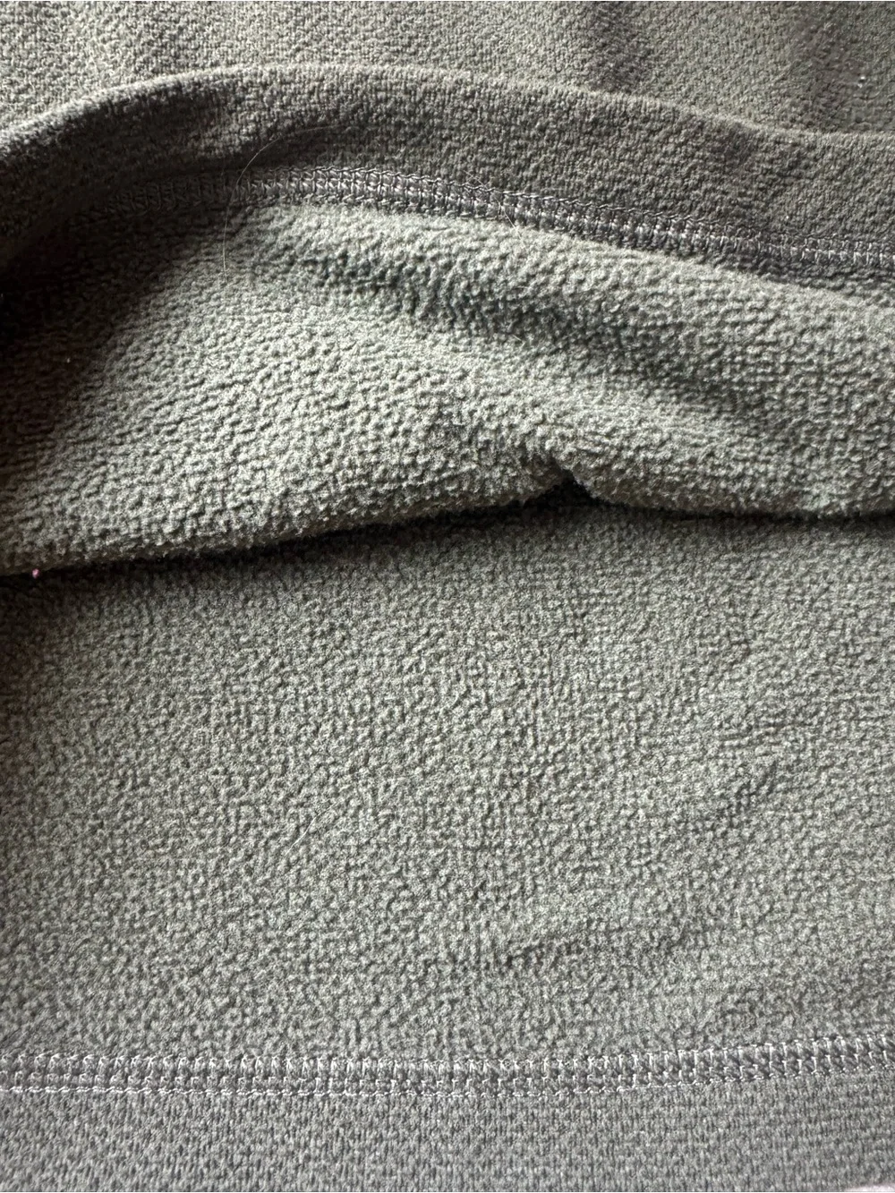 The North Face Olive Zip-Neck Fleece Pullover